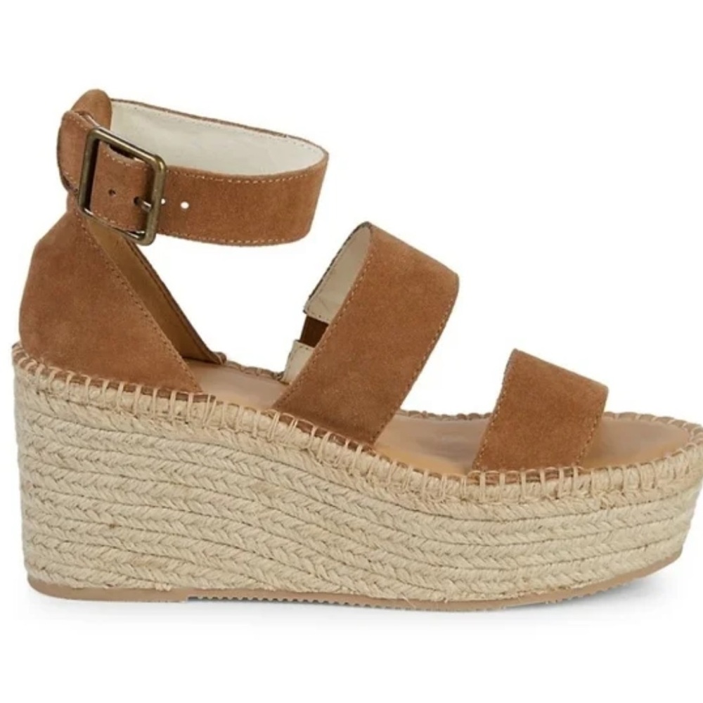 Soludos Brown Espadrille Wedge Sandals